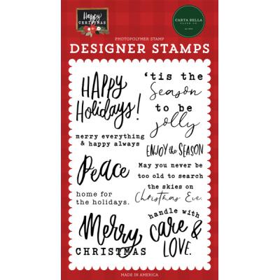 arta Bella Happy Christmas Clear Stamps - Enjoy The Season